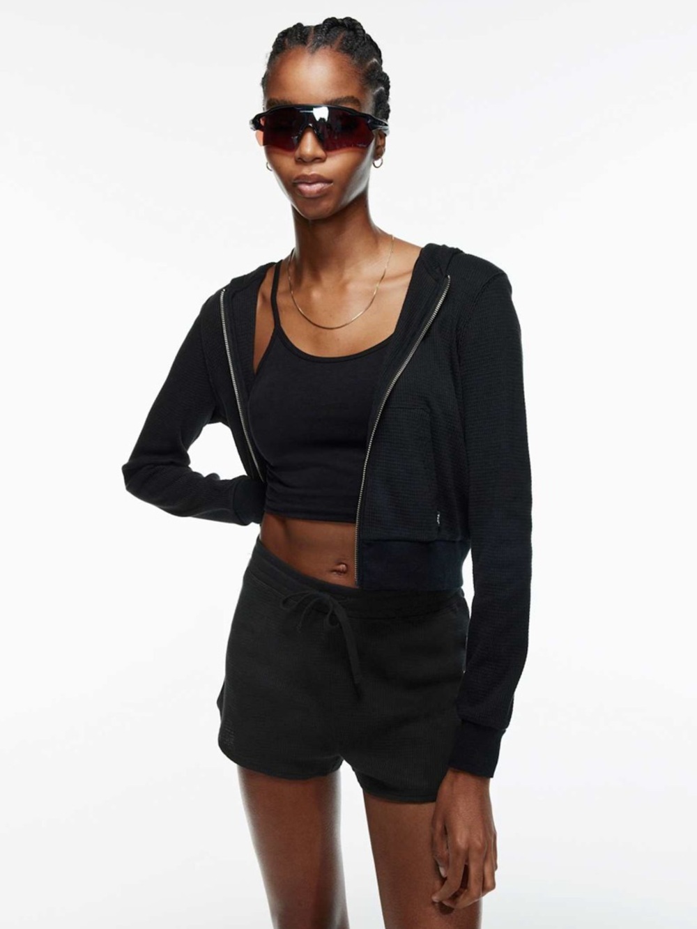 TNA Black High Waist Women’s Shorts